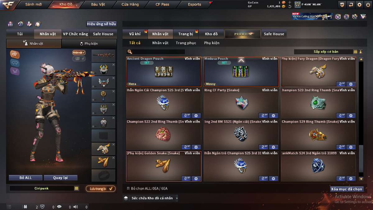 shop acc cf uy tin gia re